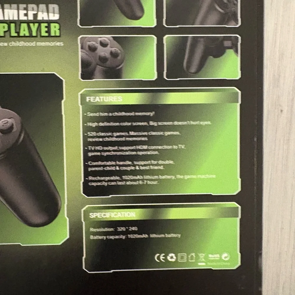 S-10 Gamepad Controller Gamepad with 520 Games Included